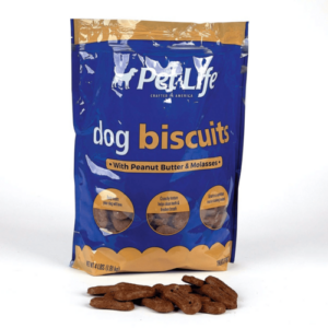 Pet Life Peanut Molasses Dog Biscuits - 4Lb Resealable Bag for