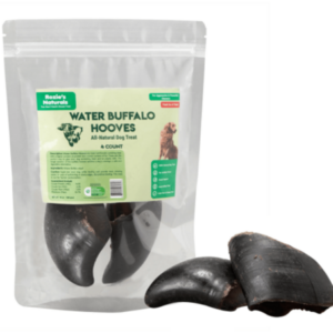 Natural Water Buffalo Hooves - Premium High Protein Dental Chews for